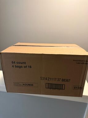 Attends Bariatric Adult XL  Disposable Underwear 64 Count 4 Bags Of 16 Box!